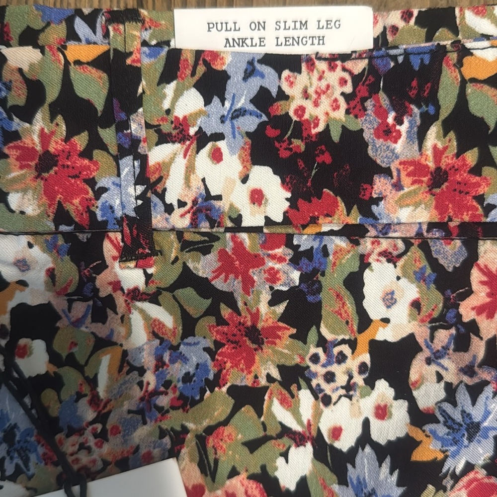 JULES & LEOPOLD WARM FLORAL PULL ON STRETCH PANTS- XS TP - NWT !🌺🍁🌸 - Picture 8 of 9